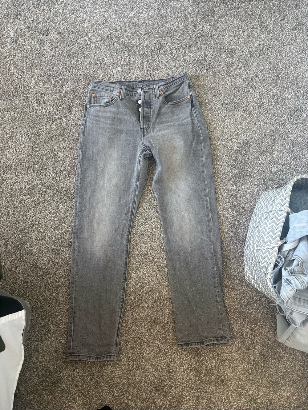 Levi's Women's Straight-Leg Jeans in Gray